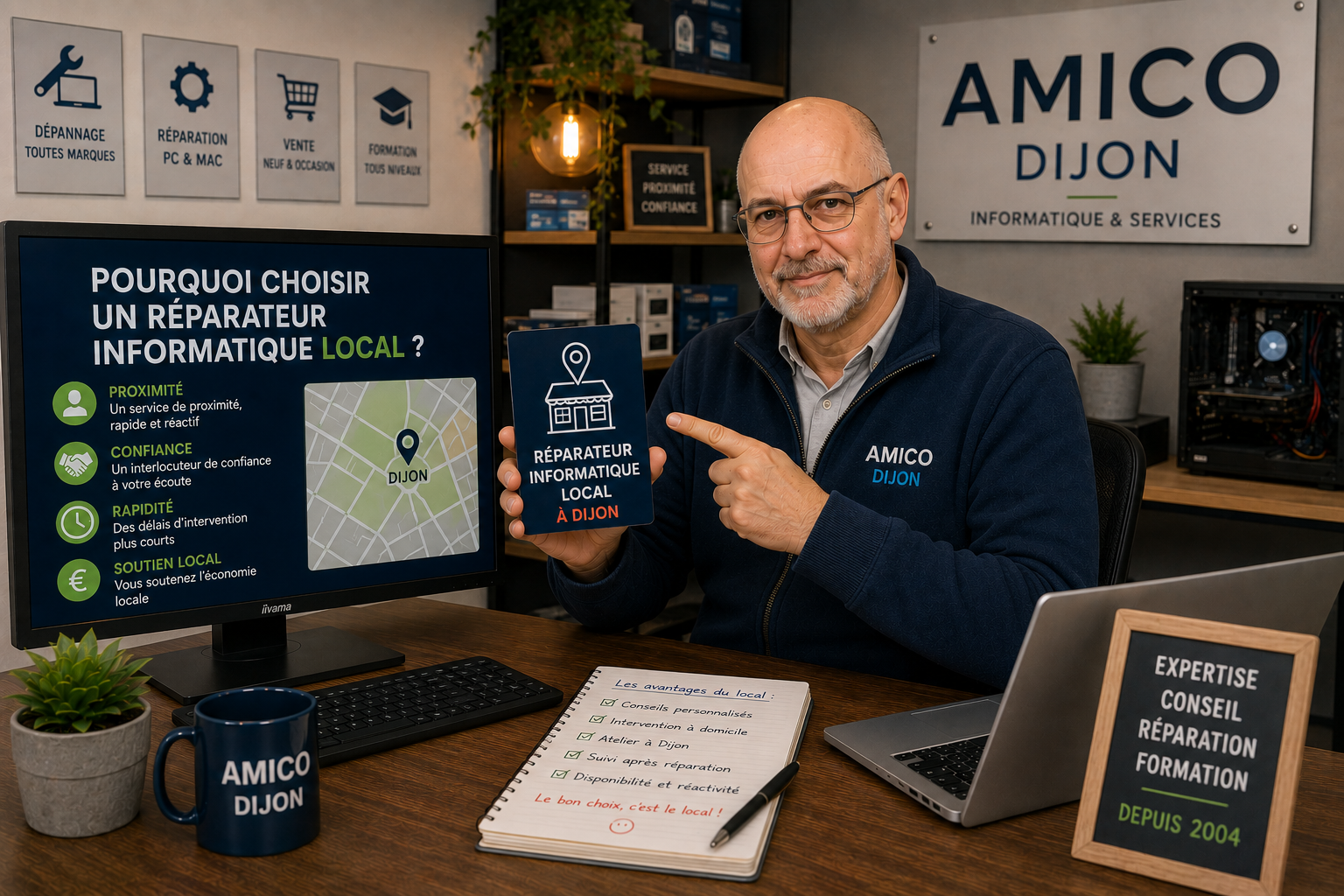 Pourquoi choisir un réparateur informatique local ?