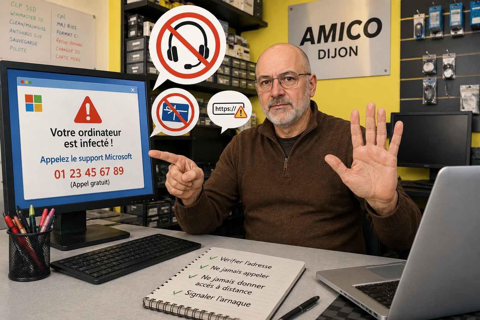 Comment reconnaître une arnaque au faux support Microsoft ?